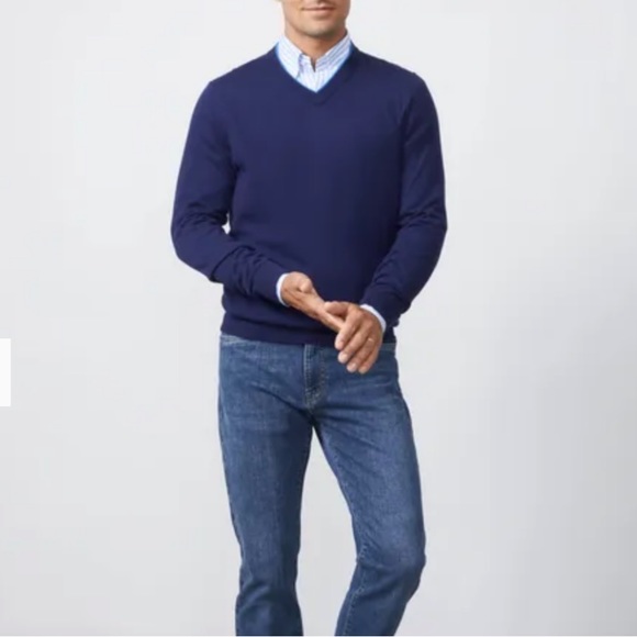 J. McLaughlin Luxuriously Soft Wool V-Neck Sweater in EggPlant Purple Size Large - Picture 1 of 5